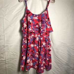 Elle cinched waist mini dress adjustable straps